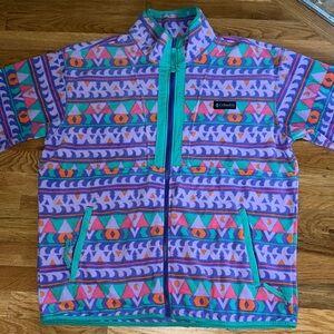 Columbia Back Bowl Lightweight Mens Fleece Jacket sz L